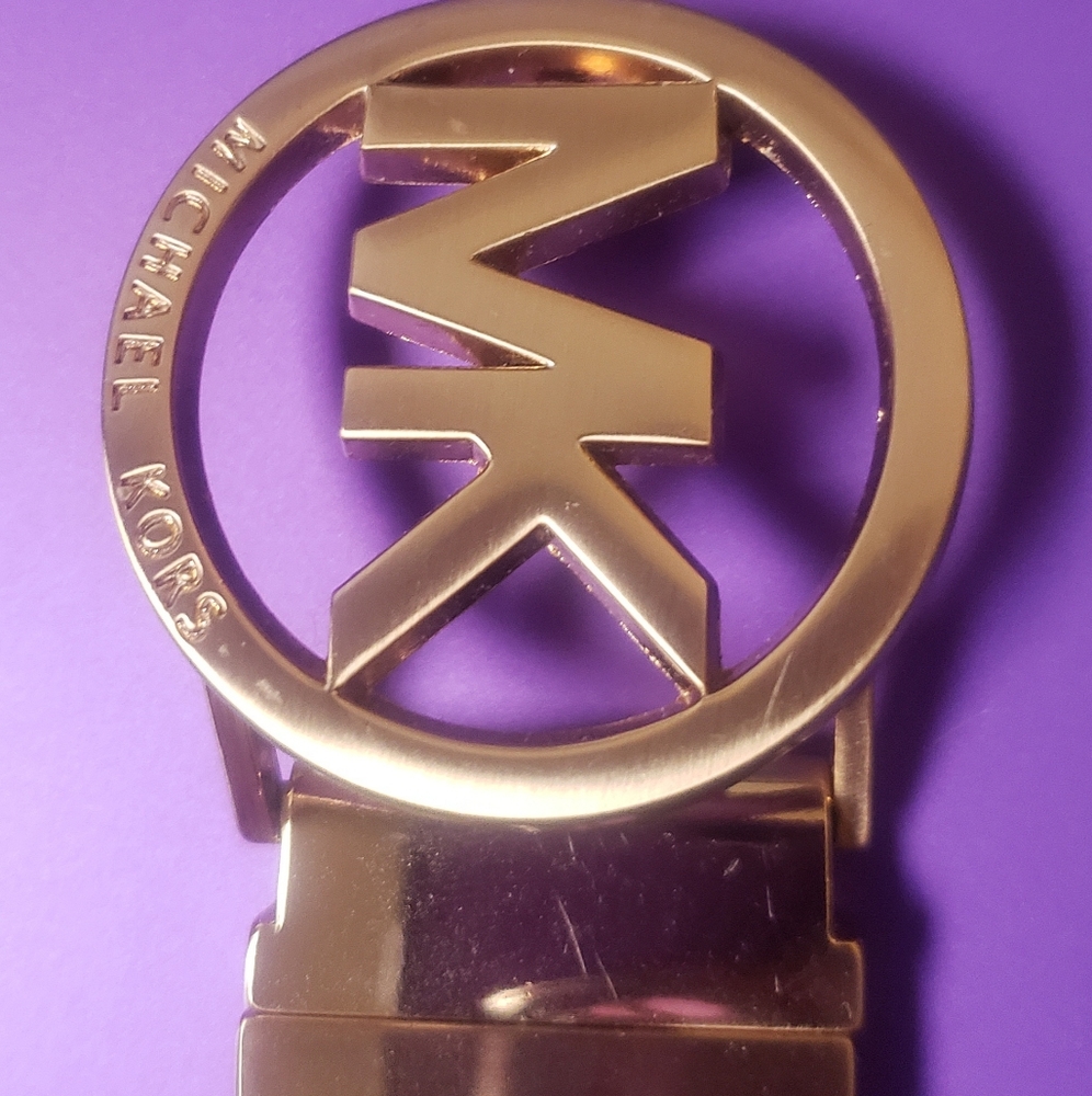 MICHAEL Michael Kors Leather Reversible Belt